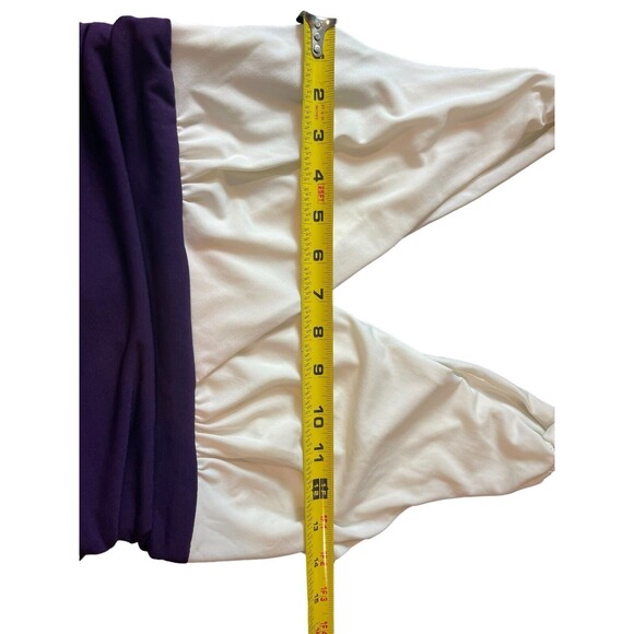 VTG 90s Bmoss Stretch Color Block V-neck A-line Sleeveless Dress S - Picture 5 of 11